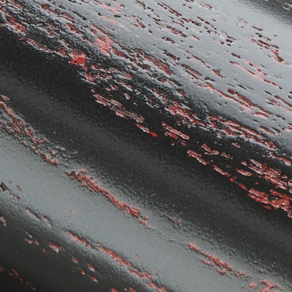 Ebonised with Red Grain